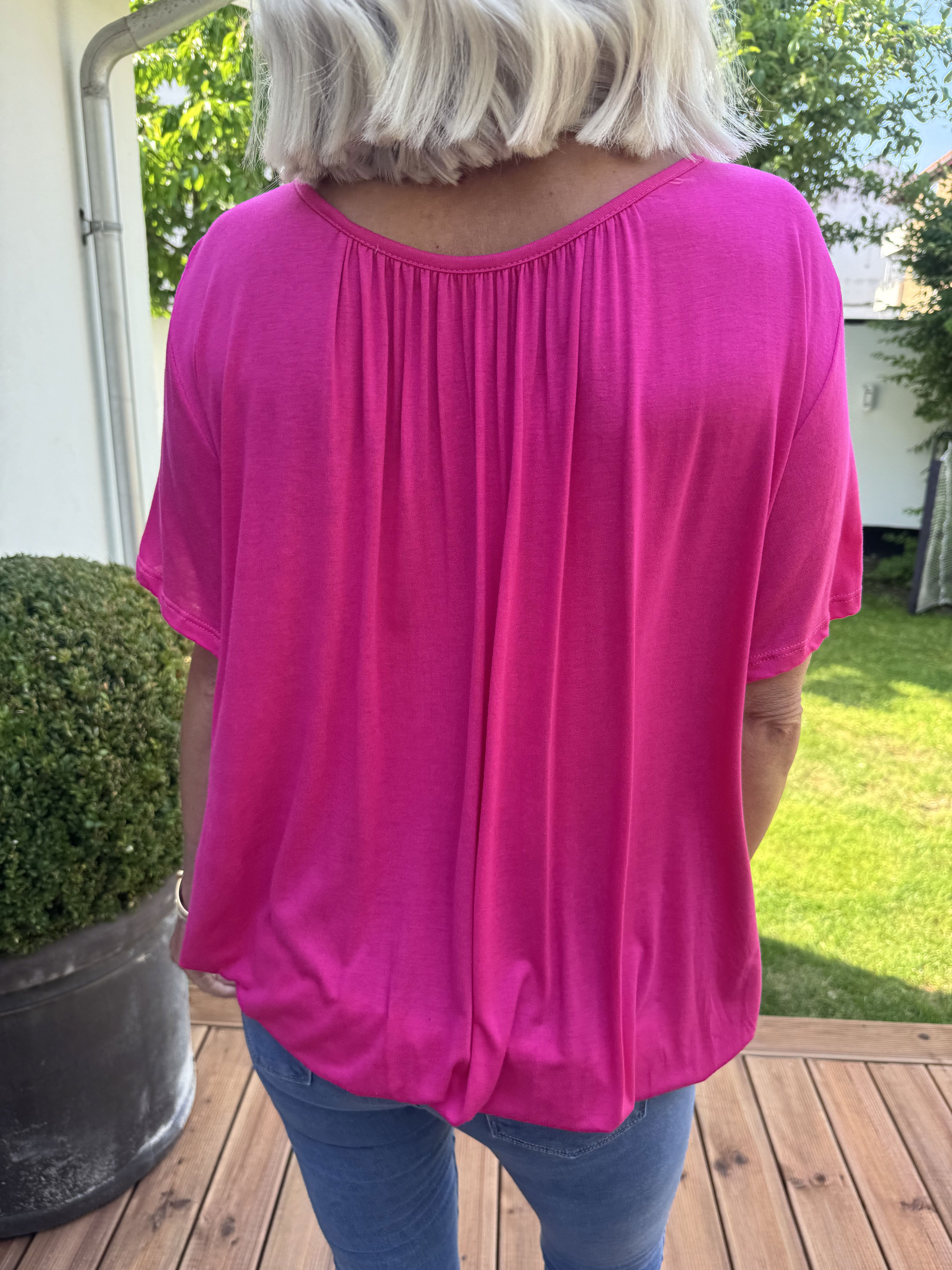 Miracle t-shirt - Basis t-shirt med elastik forneden (bestseller)